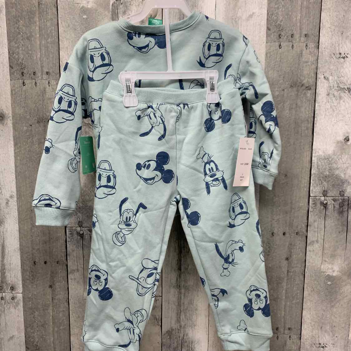 Size 24 Months Blue Print Disney Sweats - 2pc