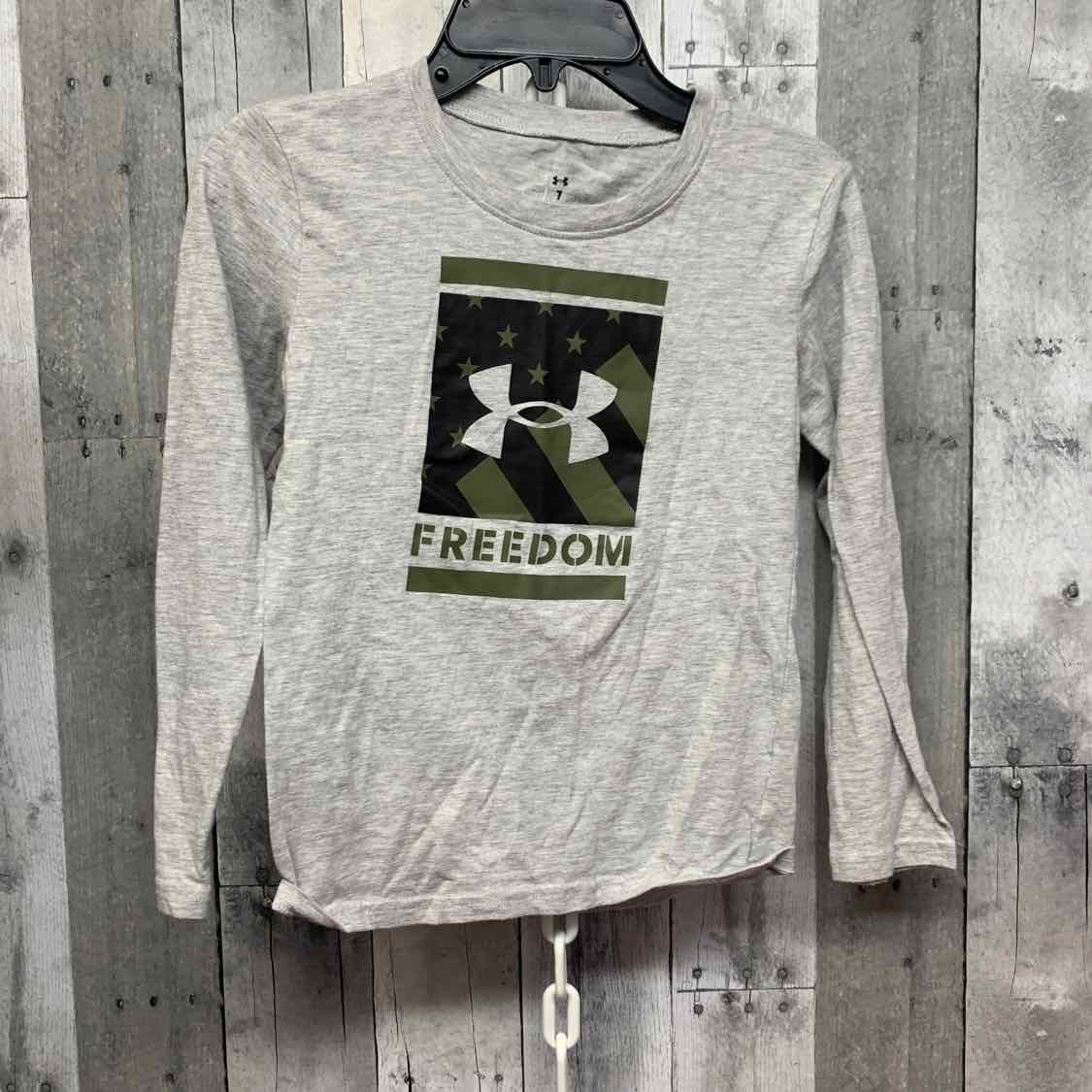 Size 7 Gray Sport Brand Long Sleeve Shirt