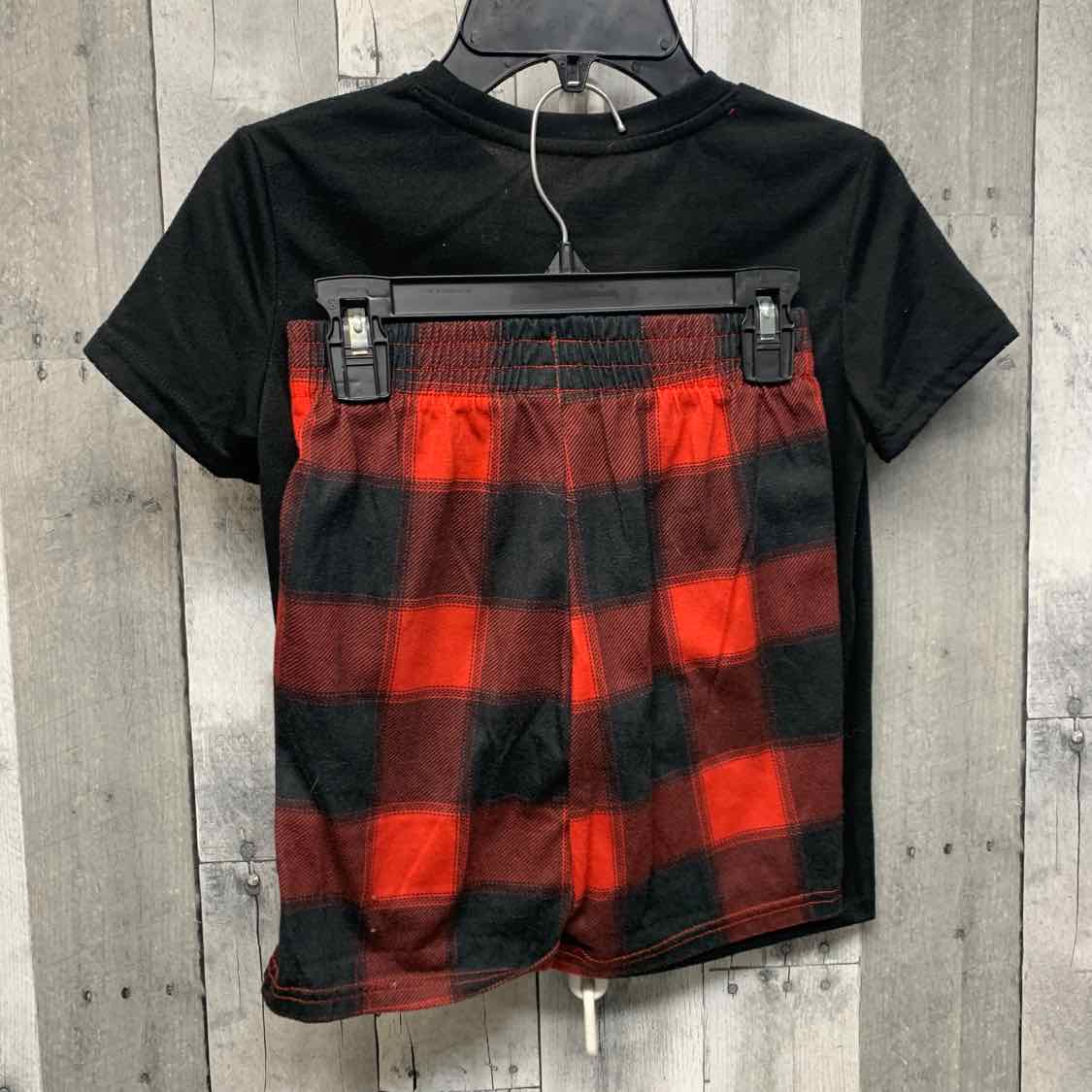 Size 6/7 Black/Red Cat & Jack 2pc PJs