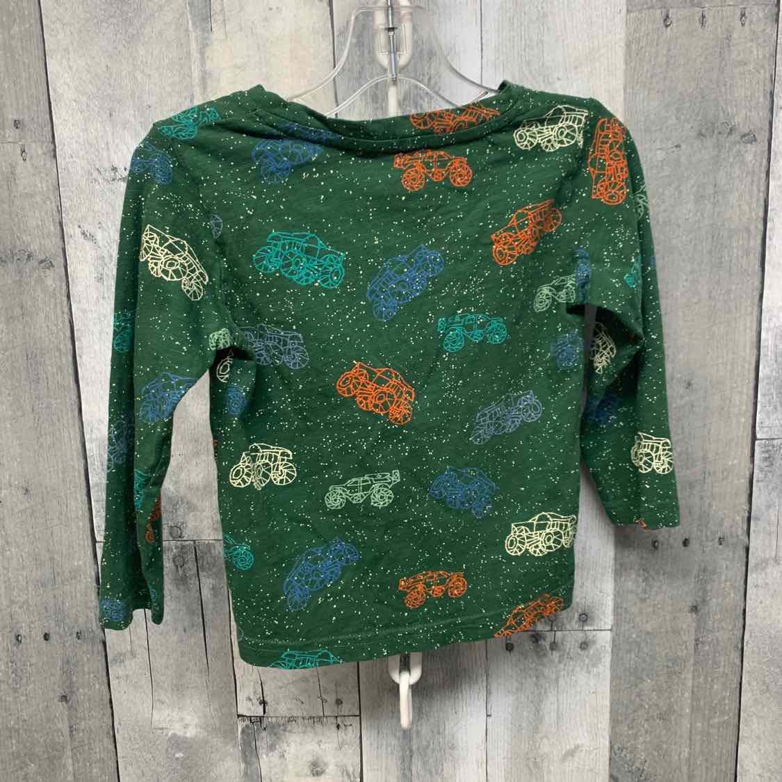 Size 2T Green Print B Brand Long Sleeve Shirt