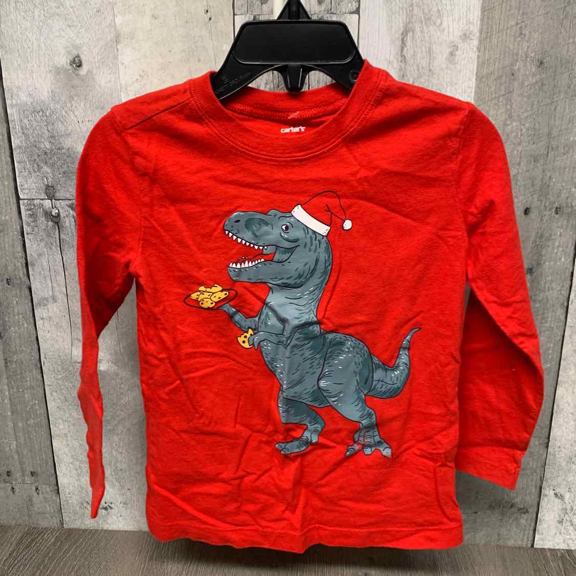 Size 2T Red Graphic Carter's Long Sleeve Shirt