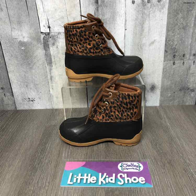 Size 8 Brown Print Sperry Boots
