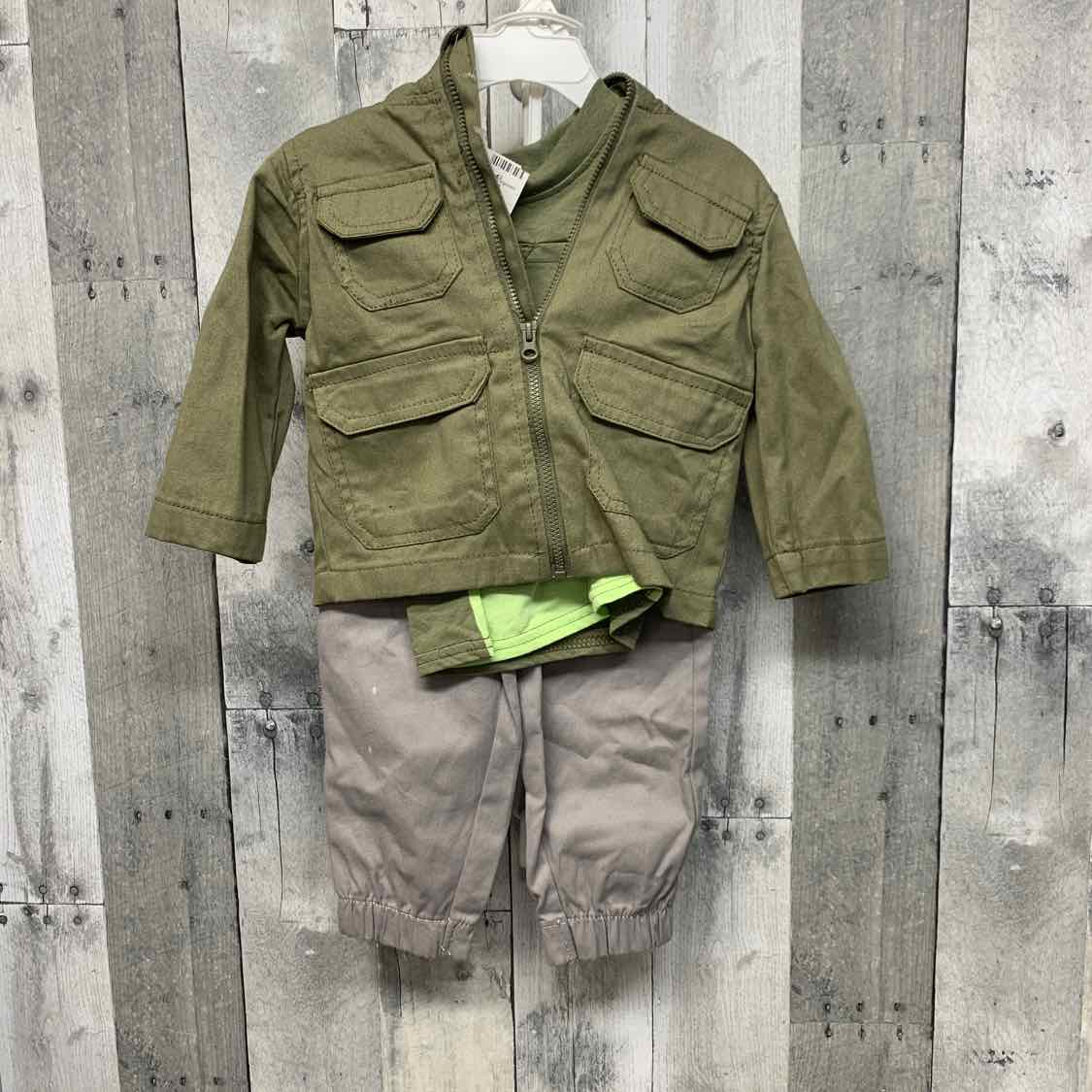Size 12 Months Green Little Rebels Jacket/Pants