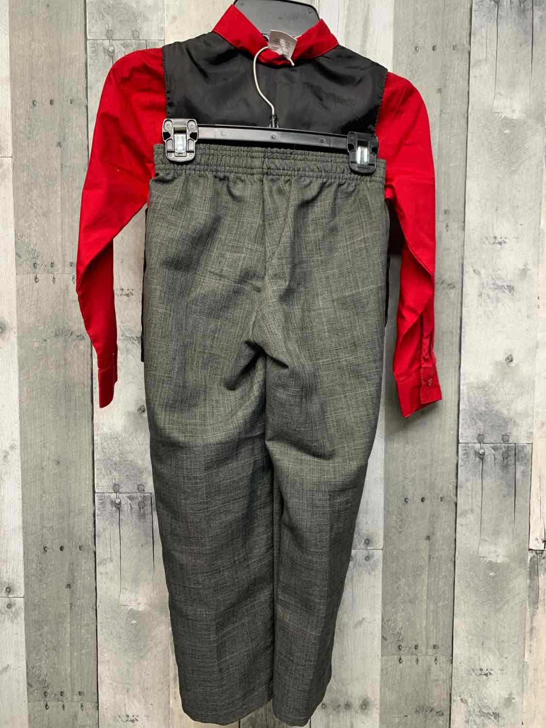 Size 6 Red/Gray VanHeusen Shirt/Pants