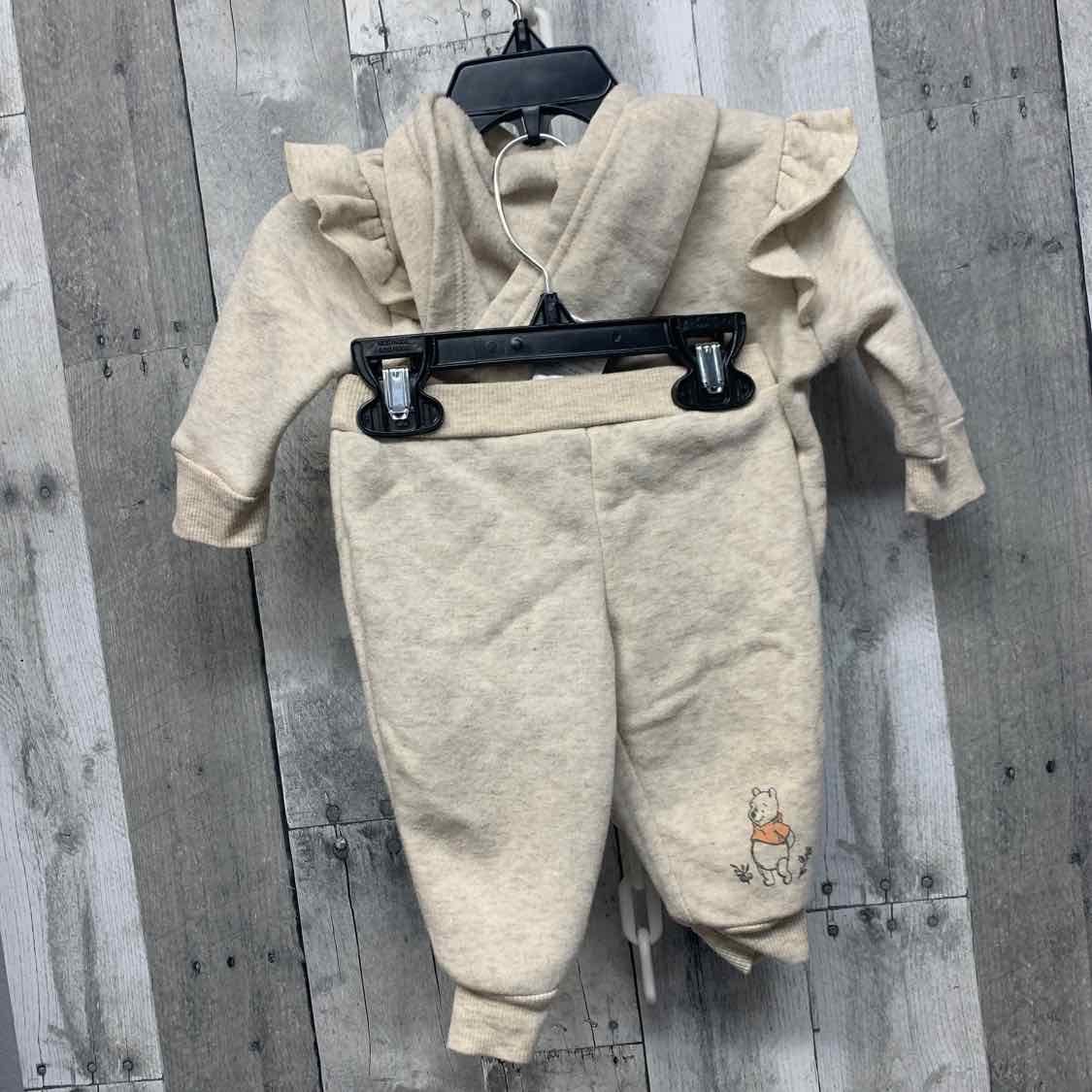 Size 3-6 Months Tan Disney Sweats - 2pc