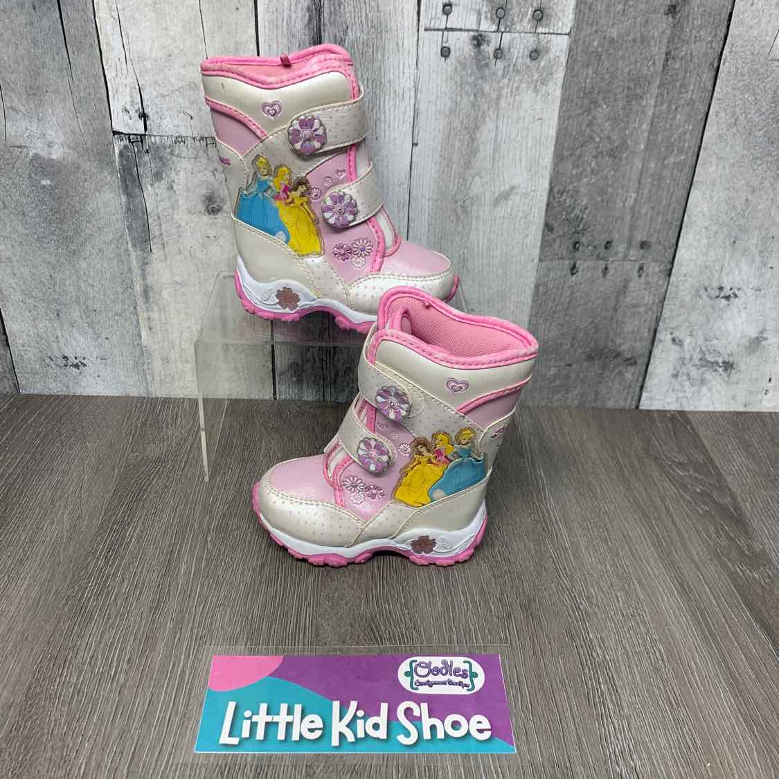 Size 5 Pink/White Disney Snow Boots