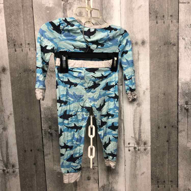 Size 9-12 Months Blue Print Mud Pie 2pc PJs