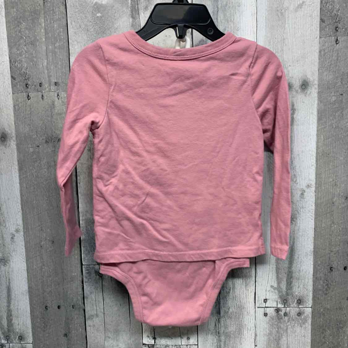 Size 2T Pink Graphic Okie Dokie Bodysuit