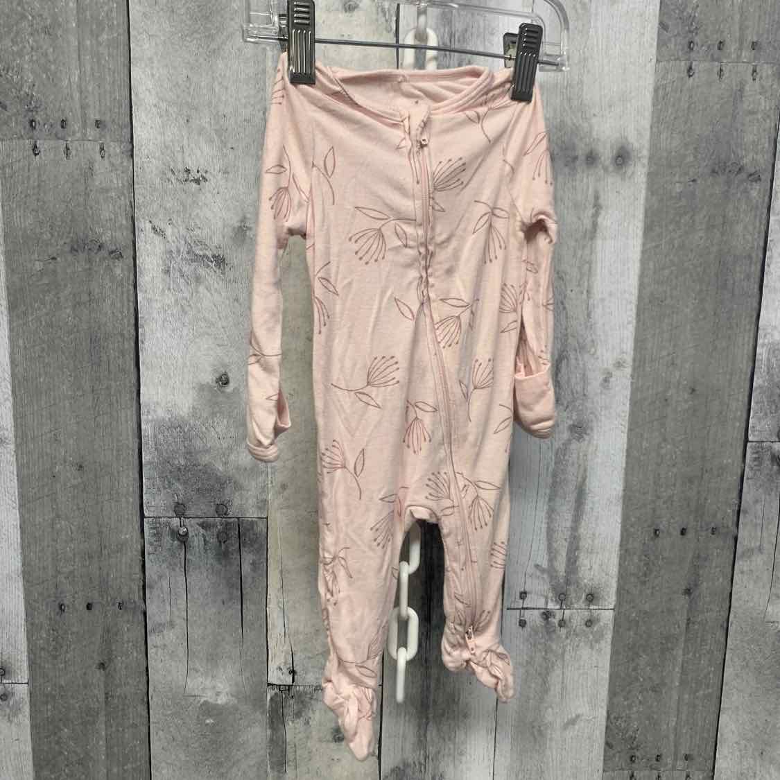Size Newborn Pink Print Cloud Island Footy PJs