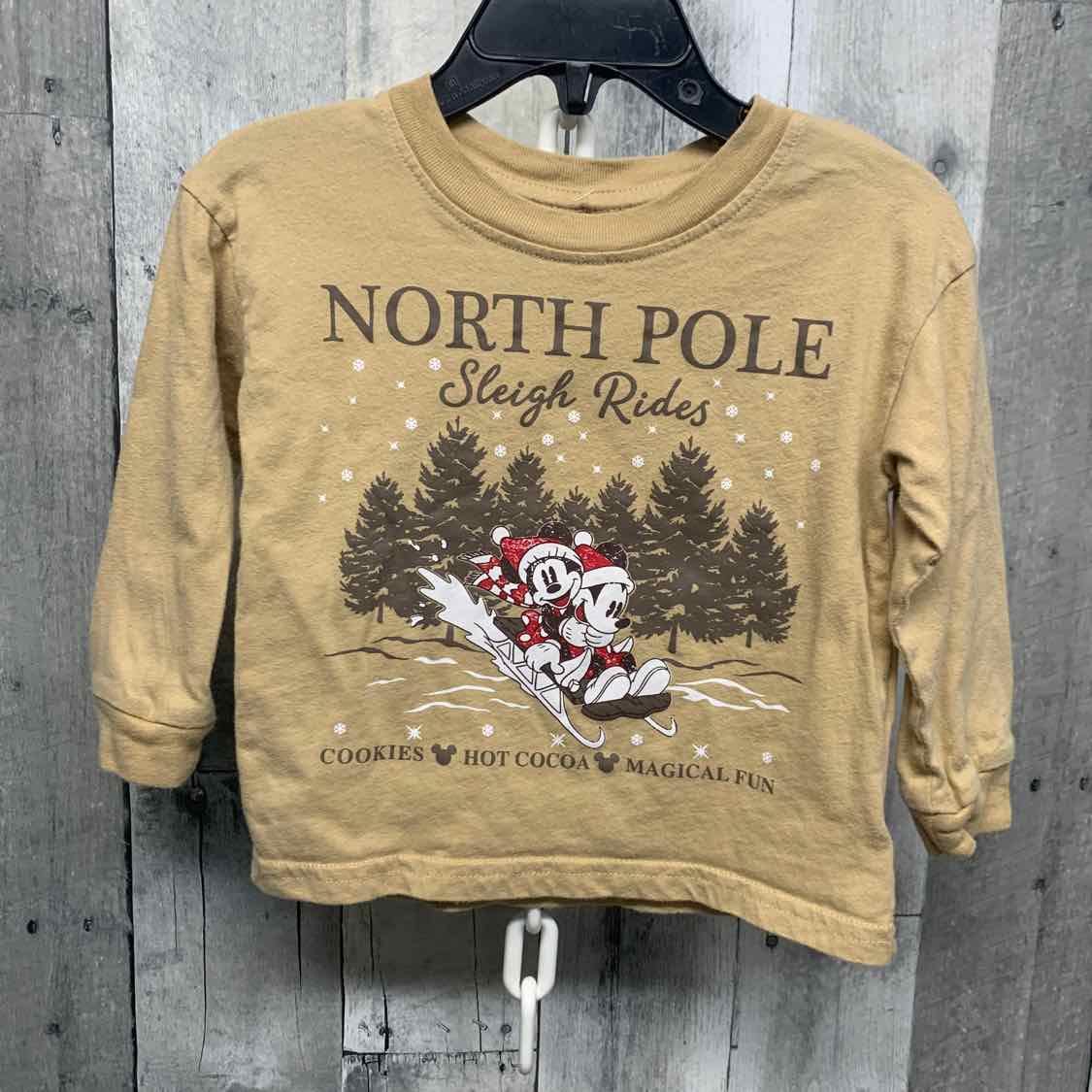 Size 18 Months Tan Graphic Disney Long Sleeve Shirt