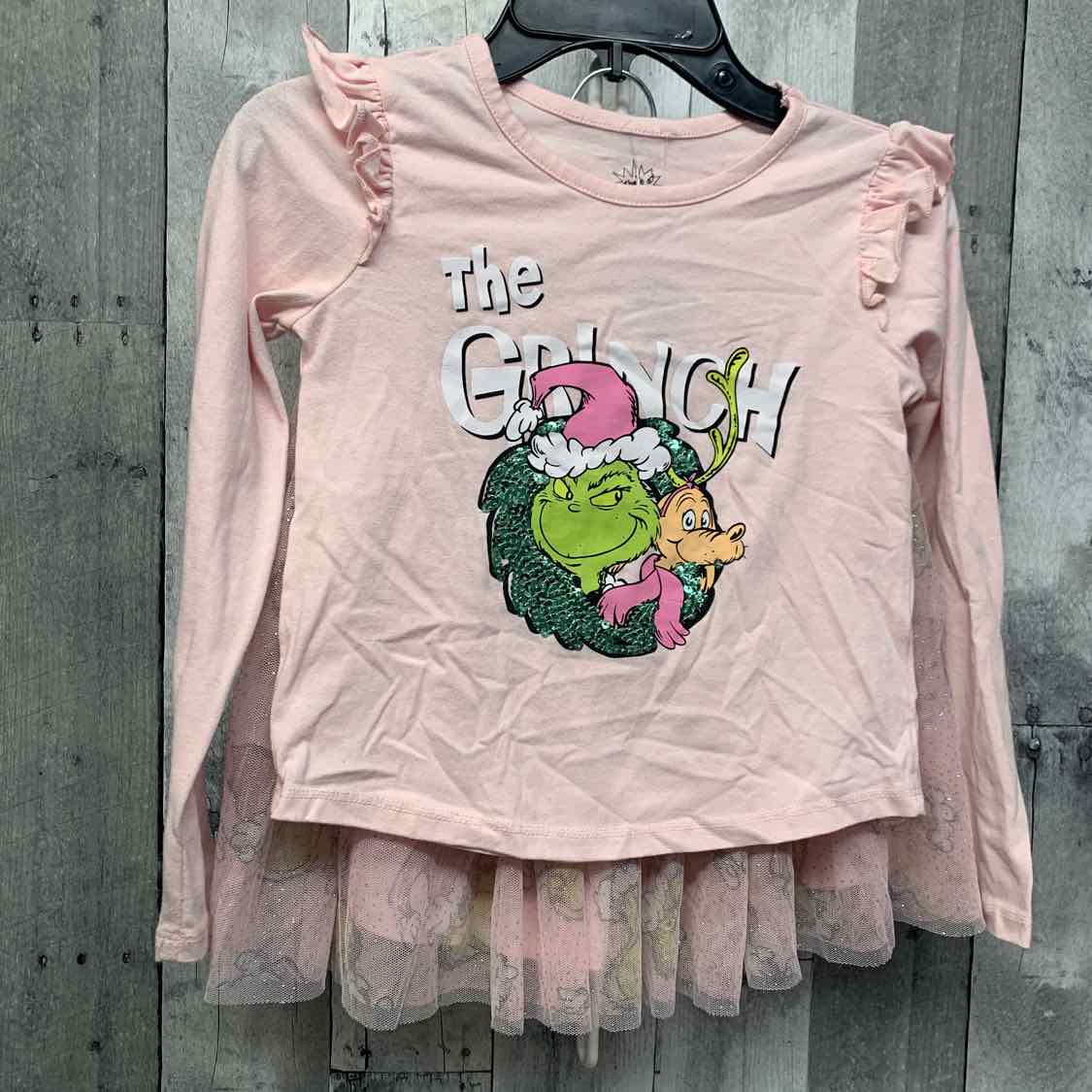 Size 6 Pink Graphic Holiday Brands Shirt/Skirt
