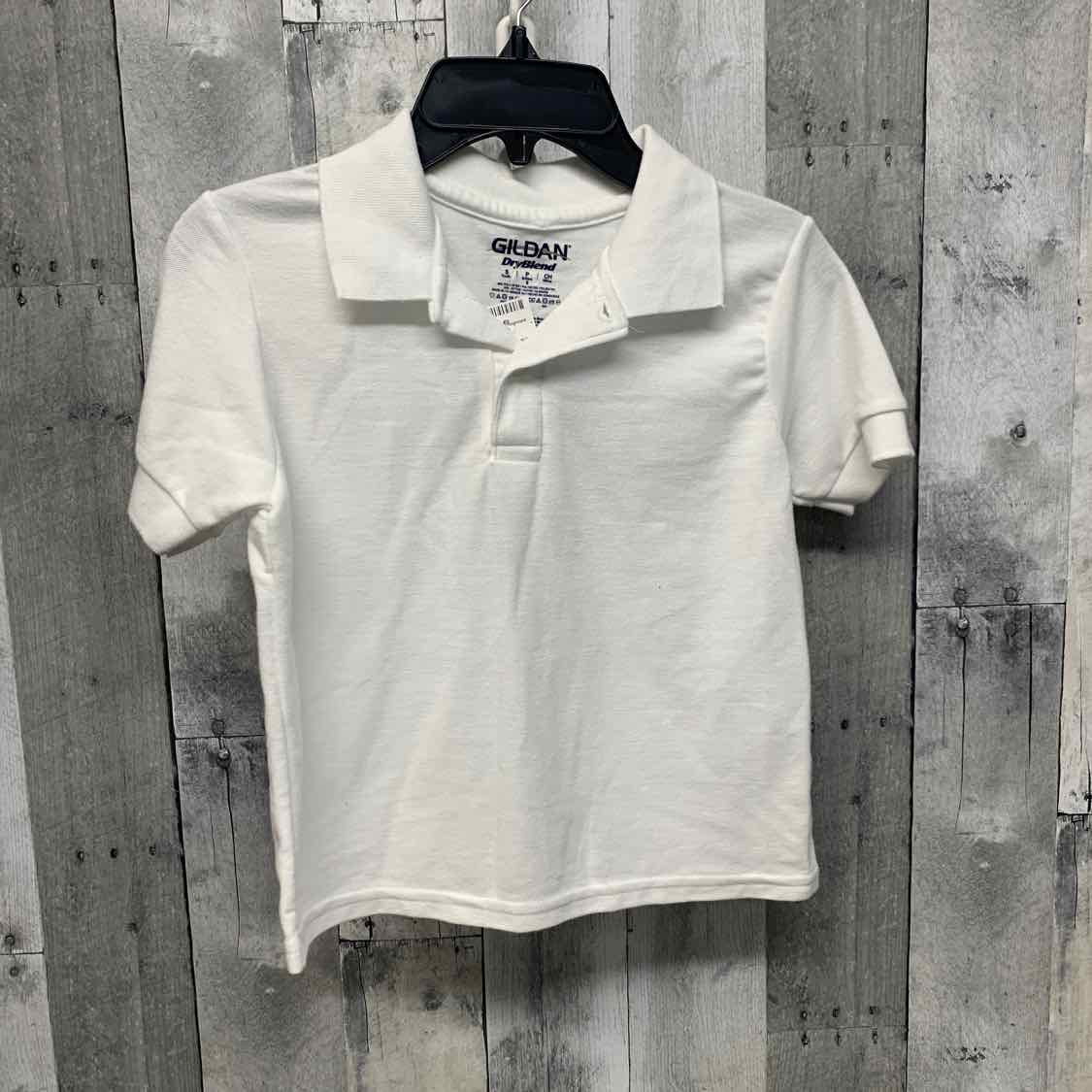 Size Small White Gildan Polo
