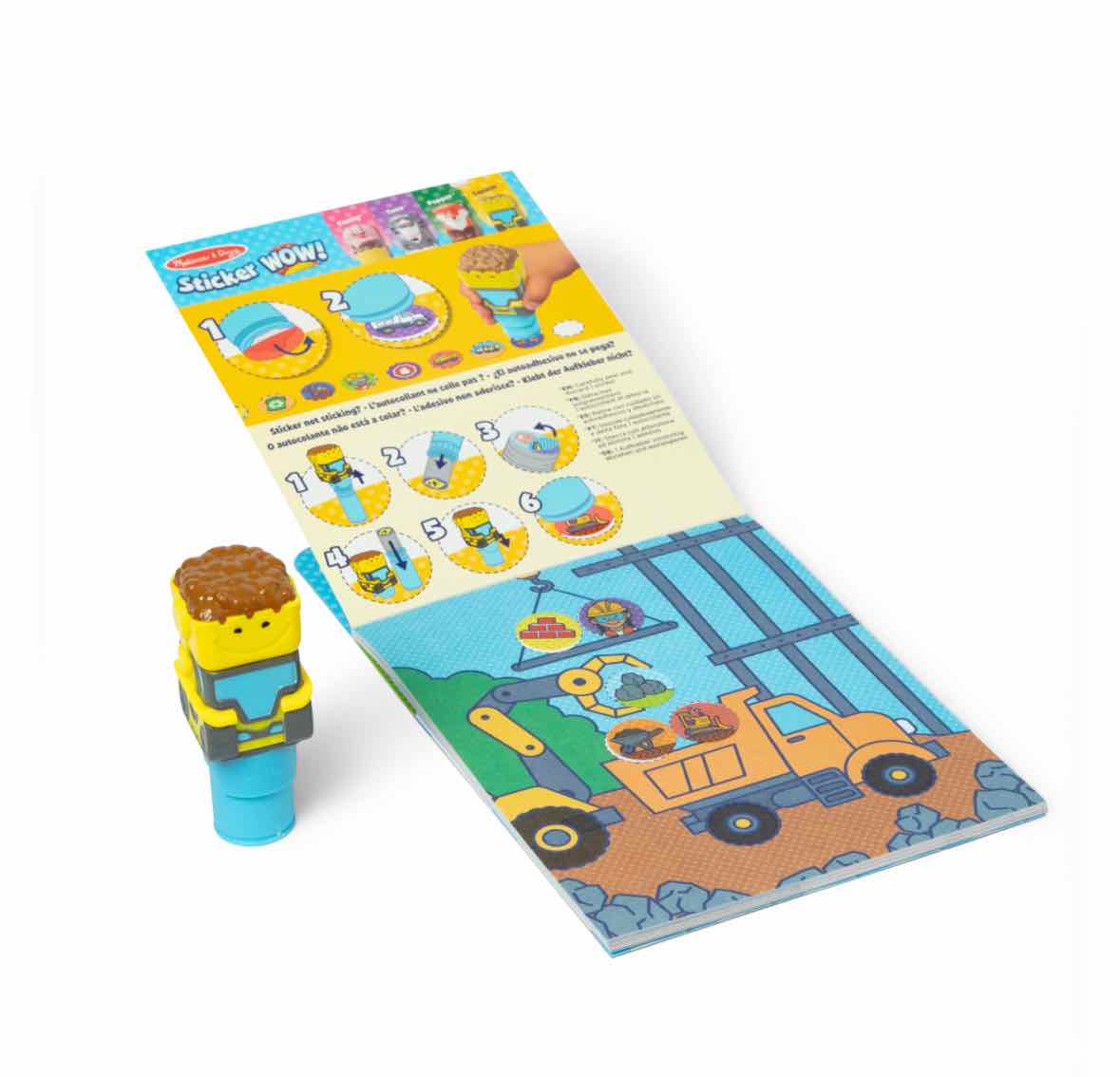 Melissa & Doug Sticker WOW! Bulldozer