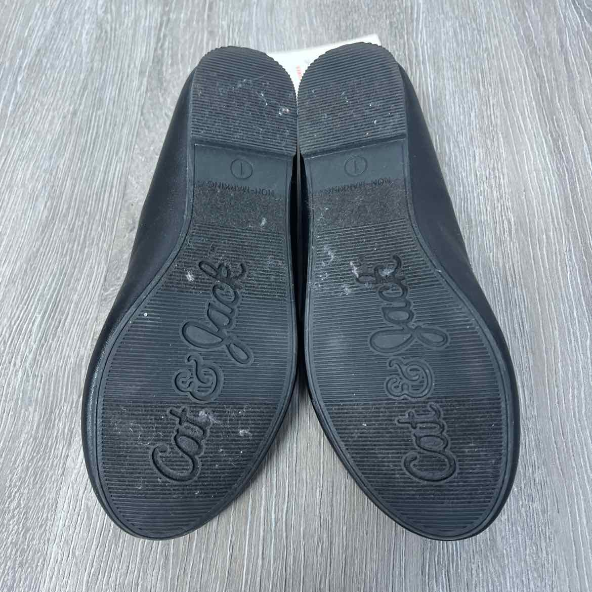 Size 1 Black Cat & Jack Flats