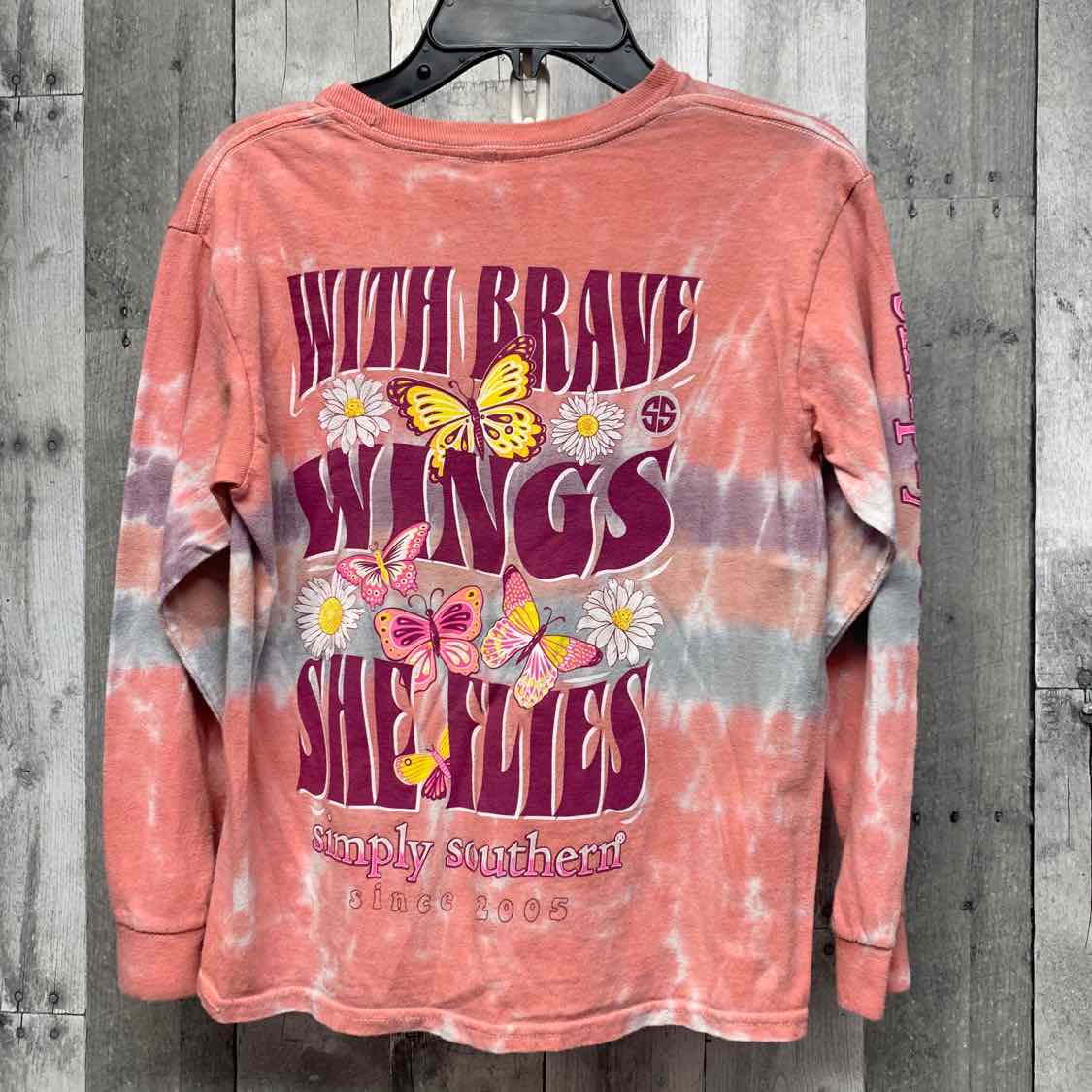 Size Small Pink/Purple Simply Southern Long Sleeve Shirt