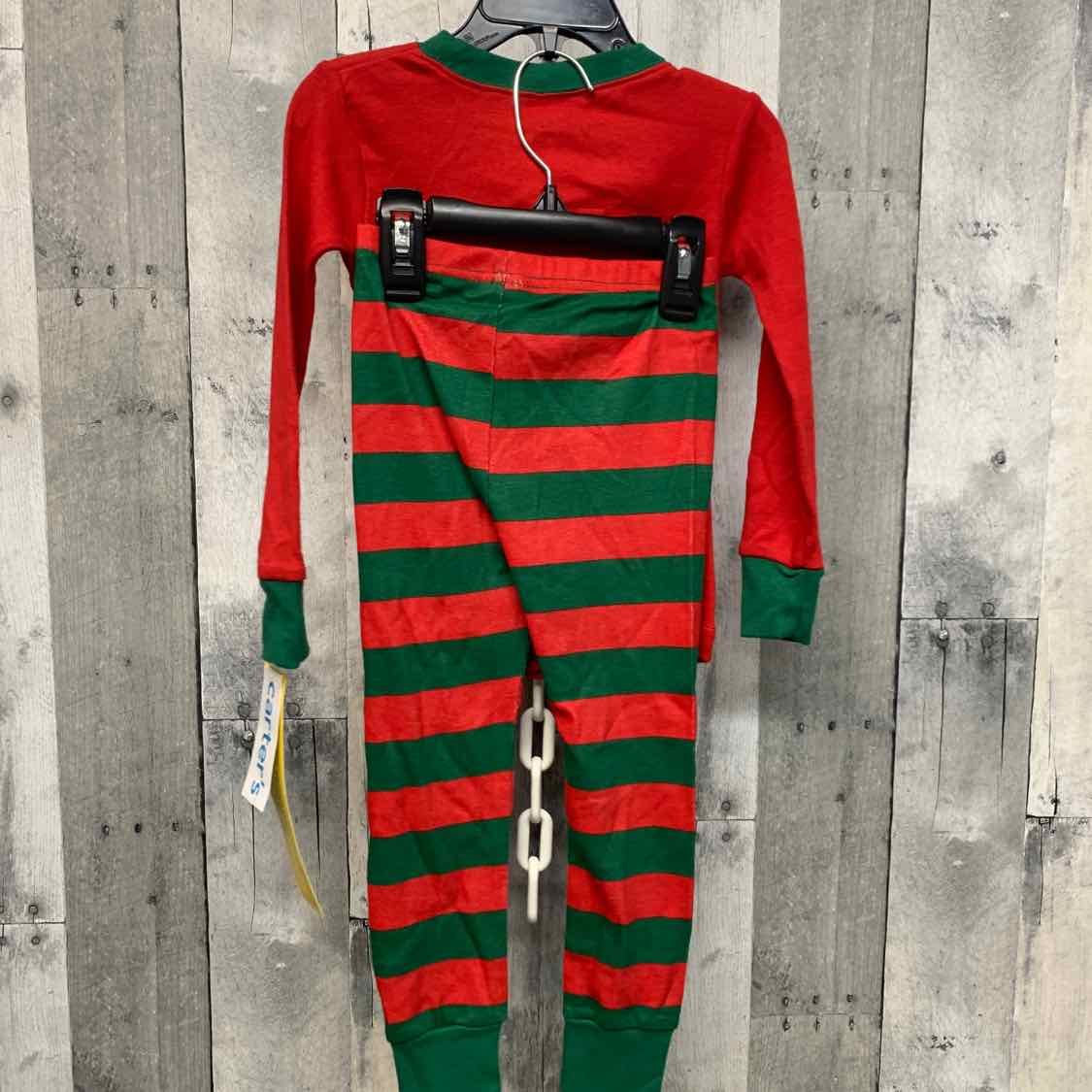 Size 2T Red/Green Carter's 2pc PJs