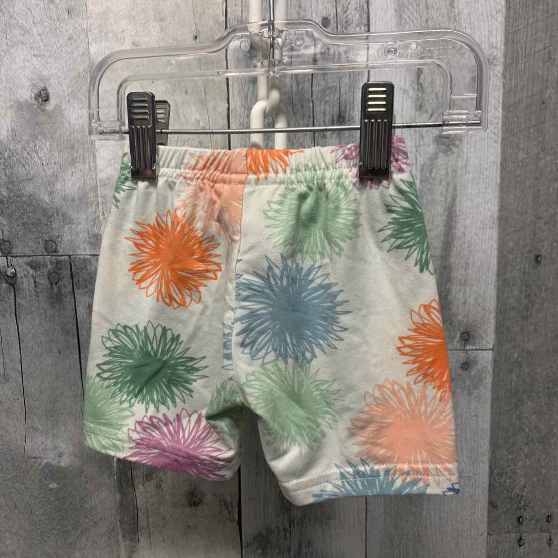 Size 12-24 Months White/Blue Dot Dot Smile Shorts - Athletic