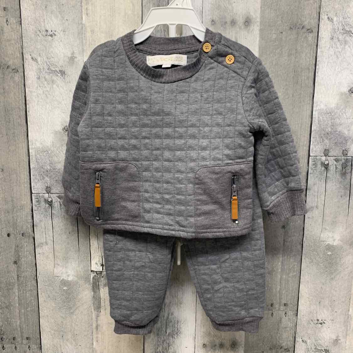 Size 12 Months Gray Rachel Shirt/Pants