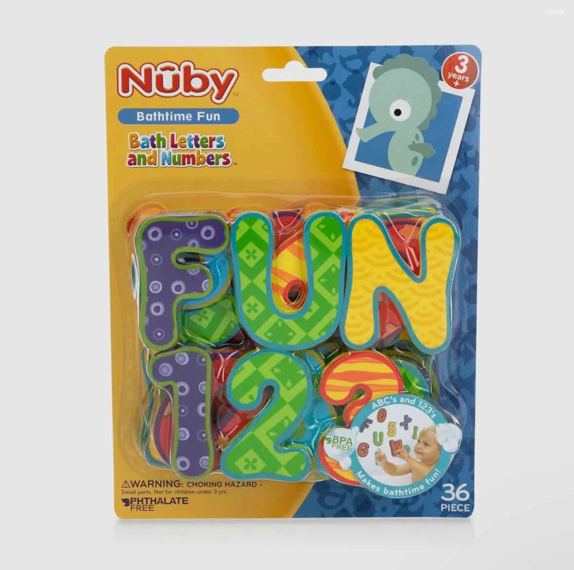 Nuby Bath Letters & Numbers Bath Toy - OodlesCB