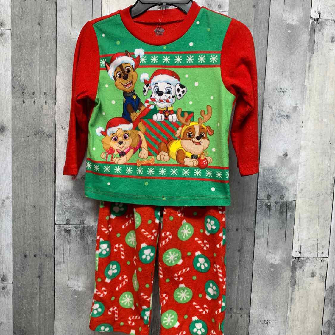 Size 4/5 Red/Green Paw Patrol 2pc PJs