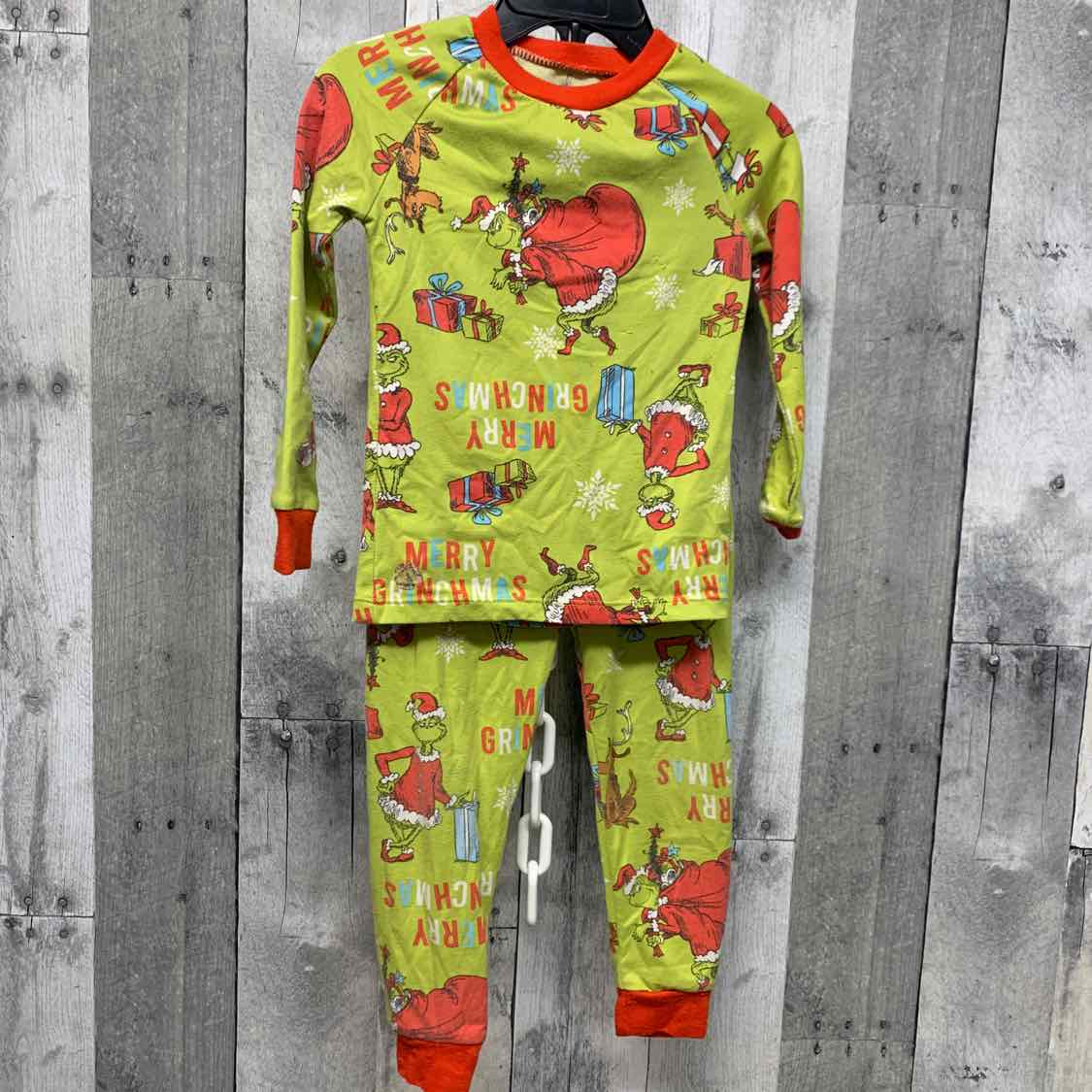 Size 3T Green Print Dr Seuss 2pc PJs