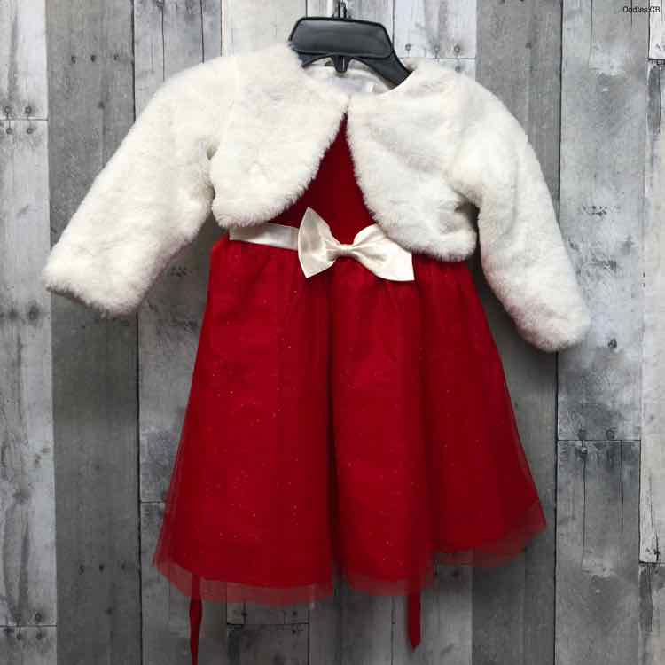 Size 3T Red Rare Editions 2pc Dress