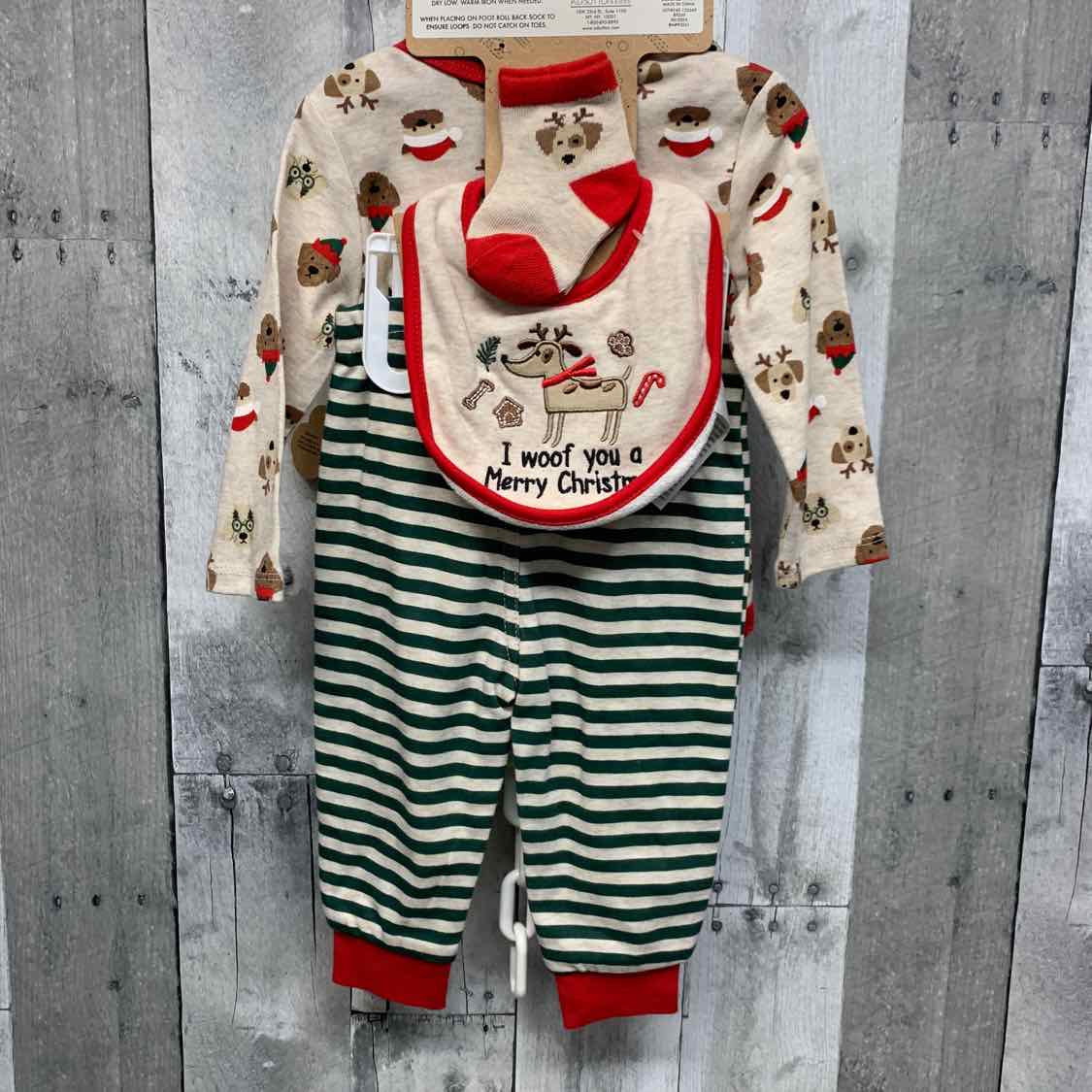 Size 9 Months Brown/Green Baby Essentials Shirt/Pants