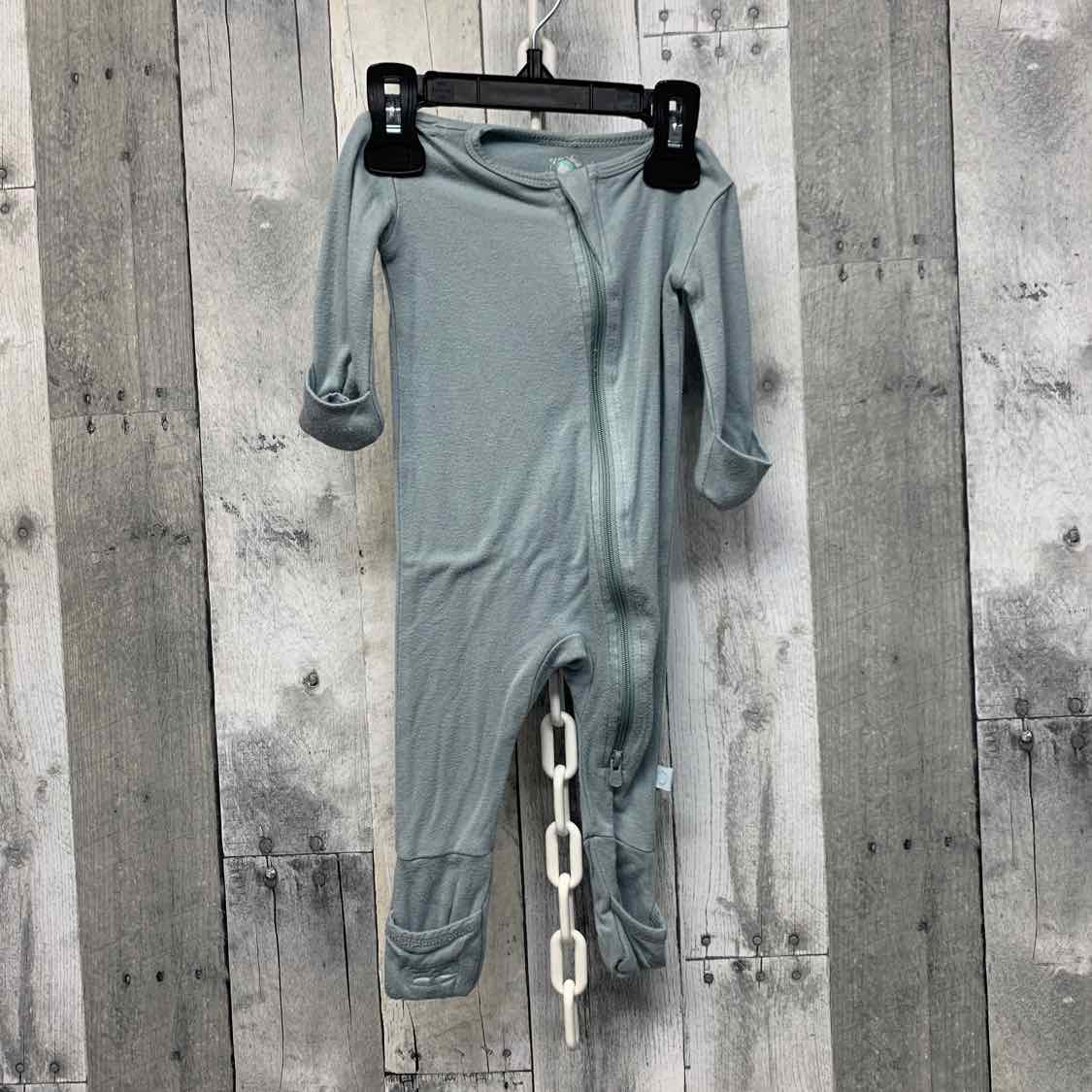 Size 0-3 Months Blue B Brand Footy PJs