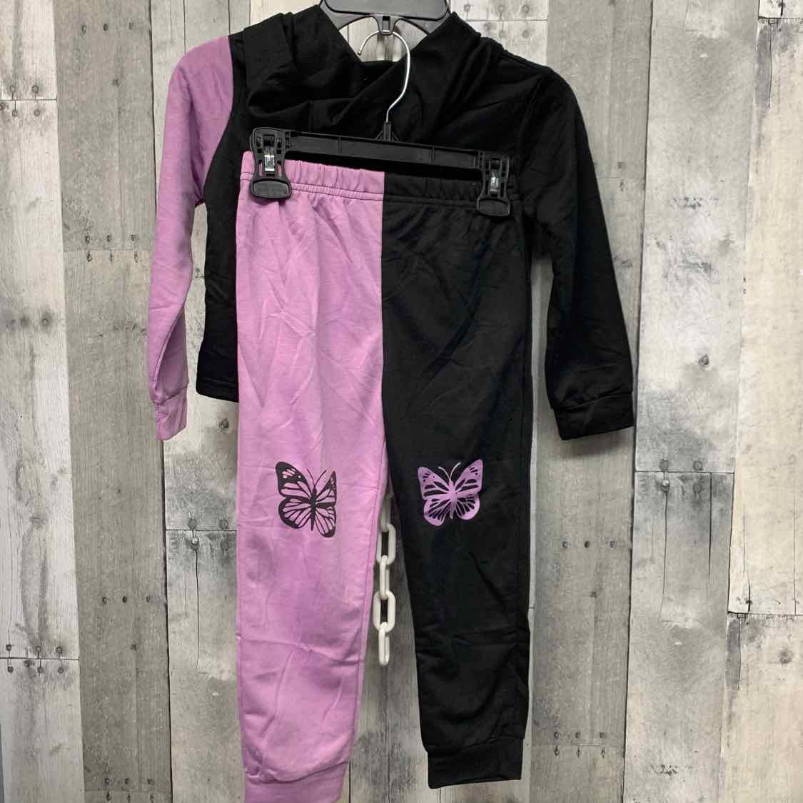 Size 4 Purple/Black B Brand Jacket/Pants