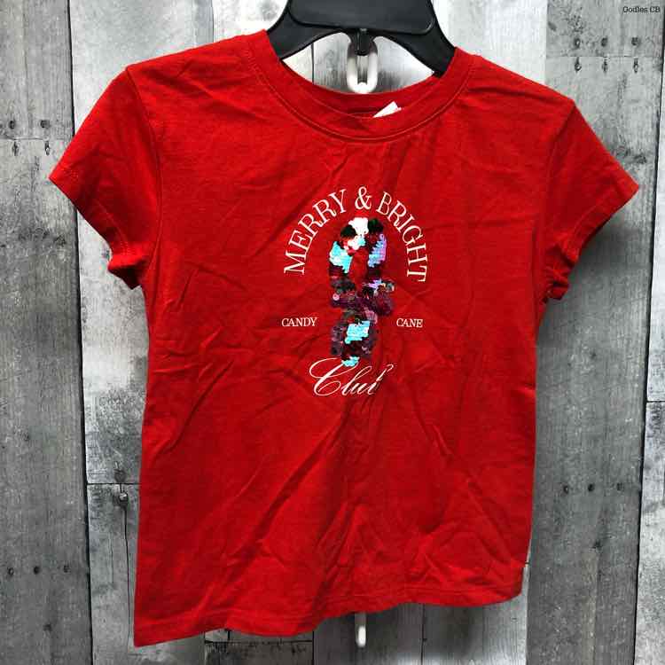 Size 6/7 Red/White Cat & Jack T Shirt