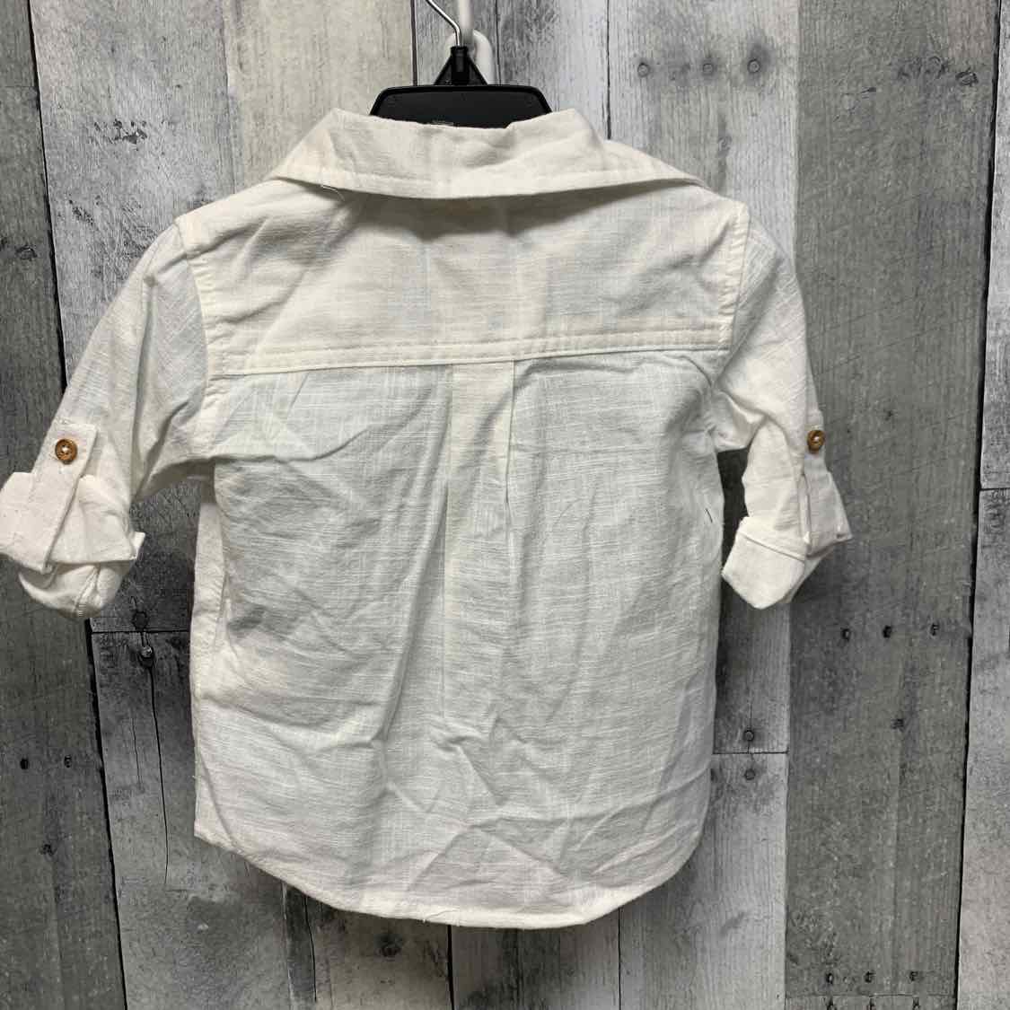 Size 12 Months White/Green B Brand 2pc Top