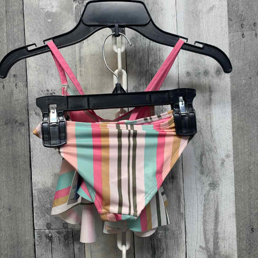 Size 4/5 Pink/Green Arizona Swim Suit - 2pc+