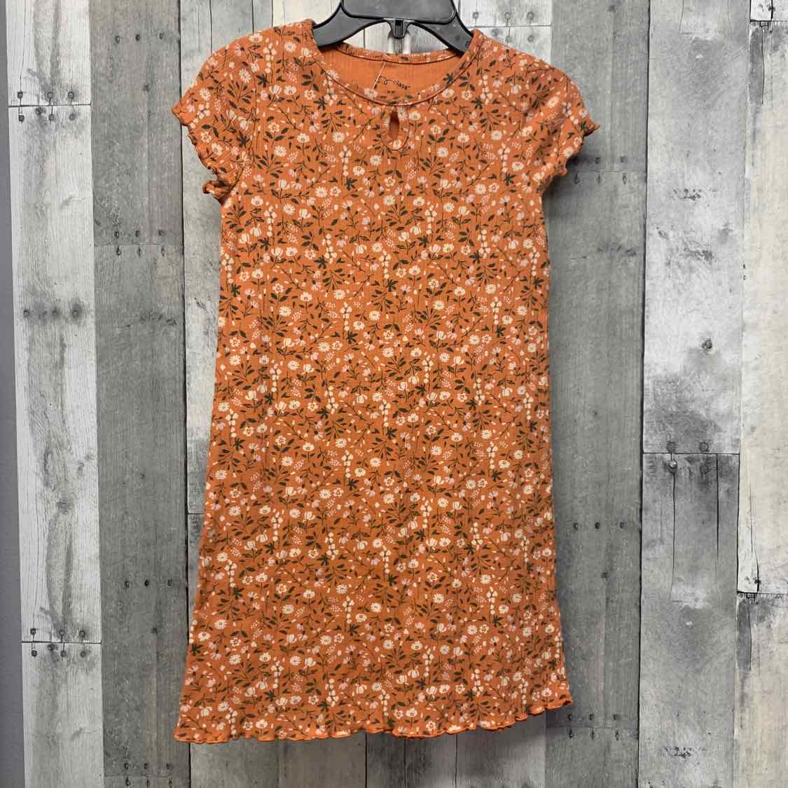 Size 8 Orange/Green Art Class Dress - Knit
