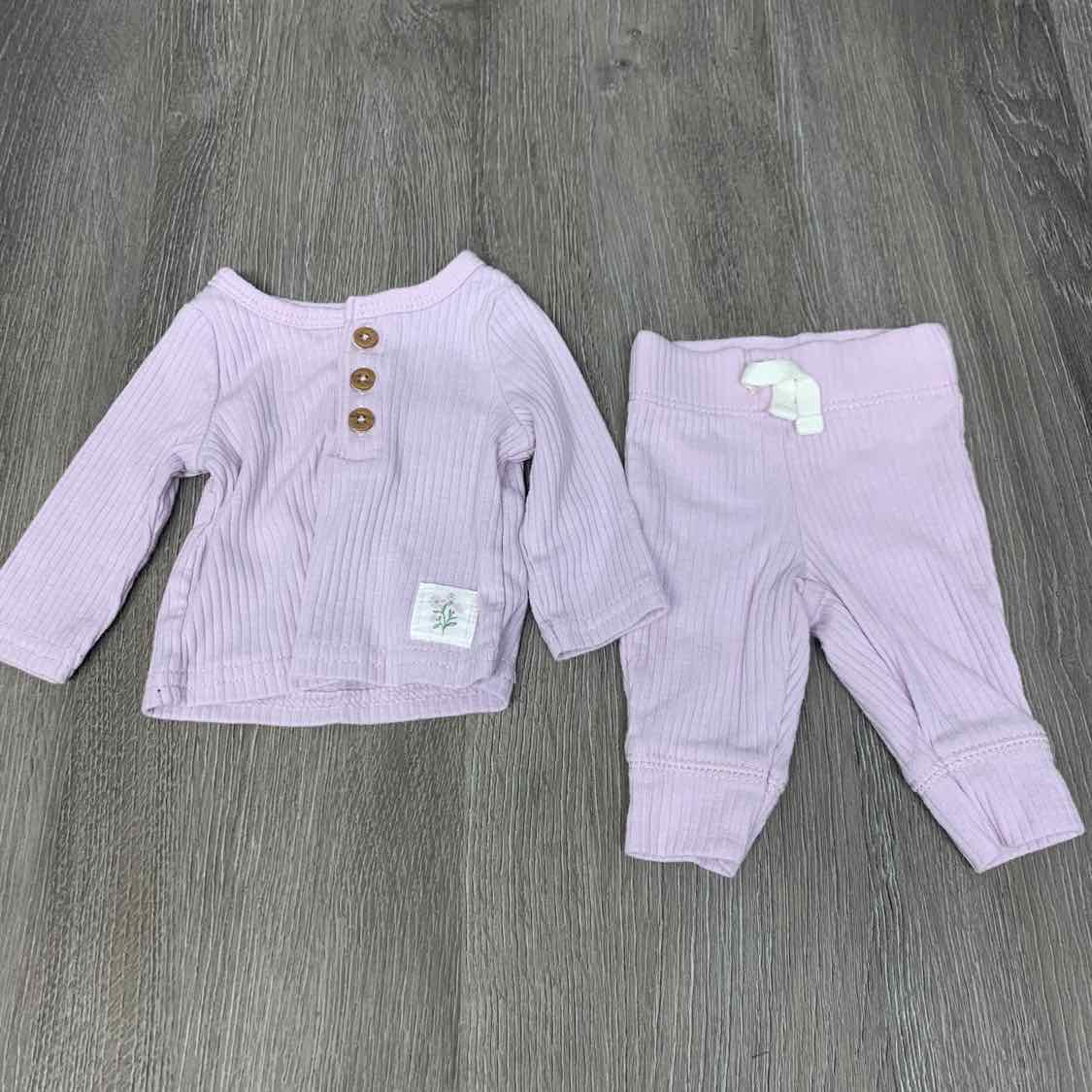 Size Preemie Purple Carter's Shirt/Pants