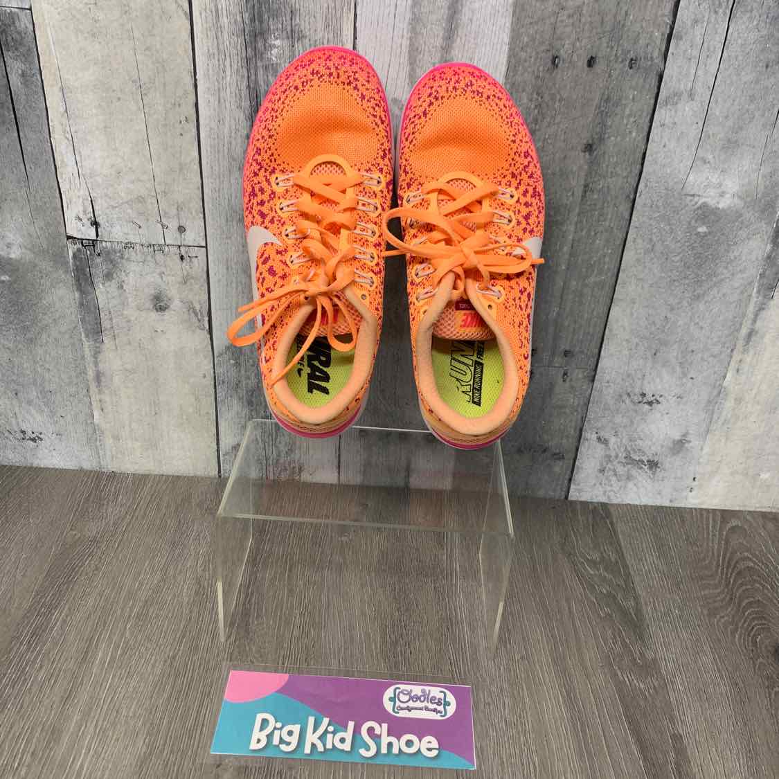 Size 6.5 Orange Sport Brand Sneakers