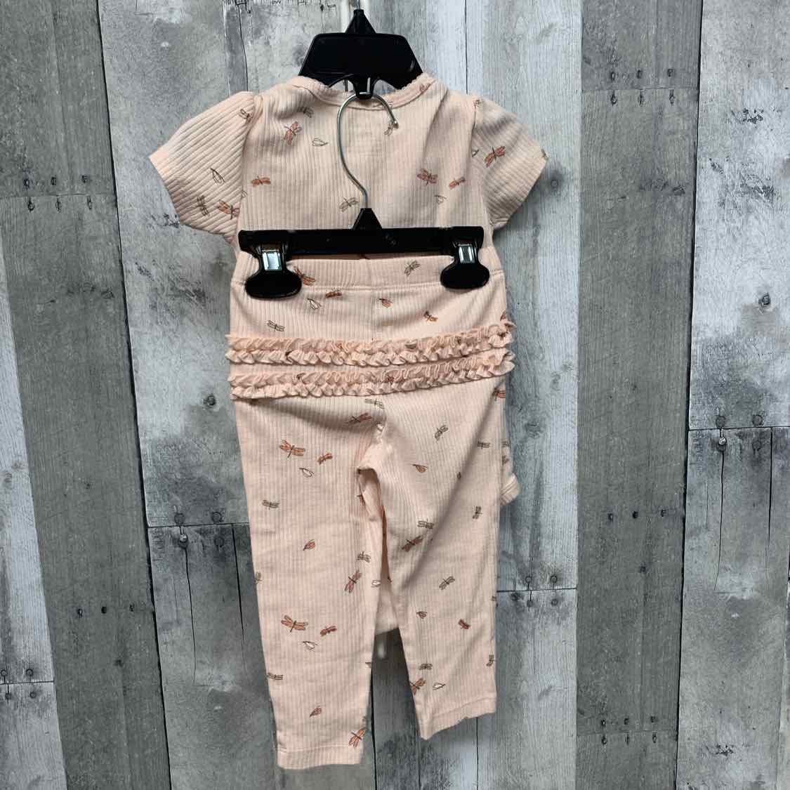 Size 18 Months Pink Print Carter's Shirt/Leggings