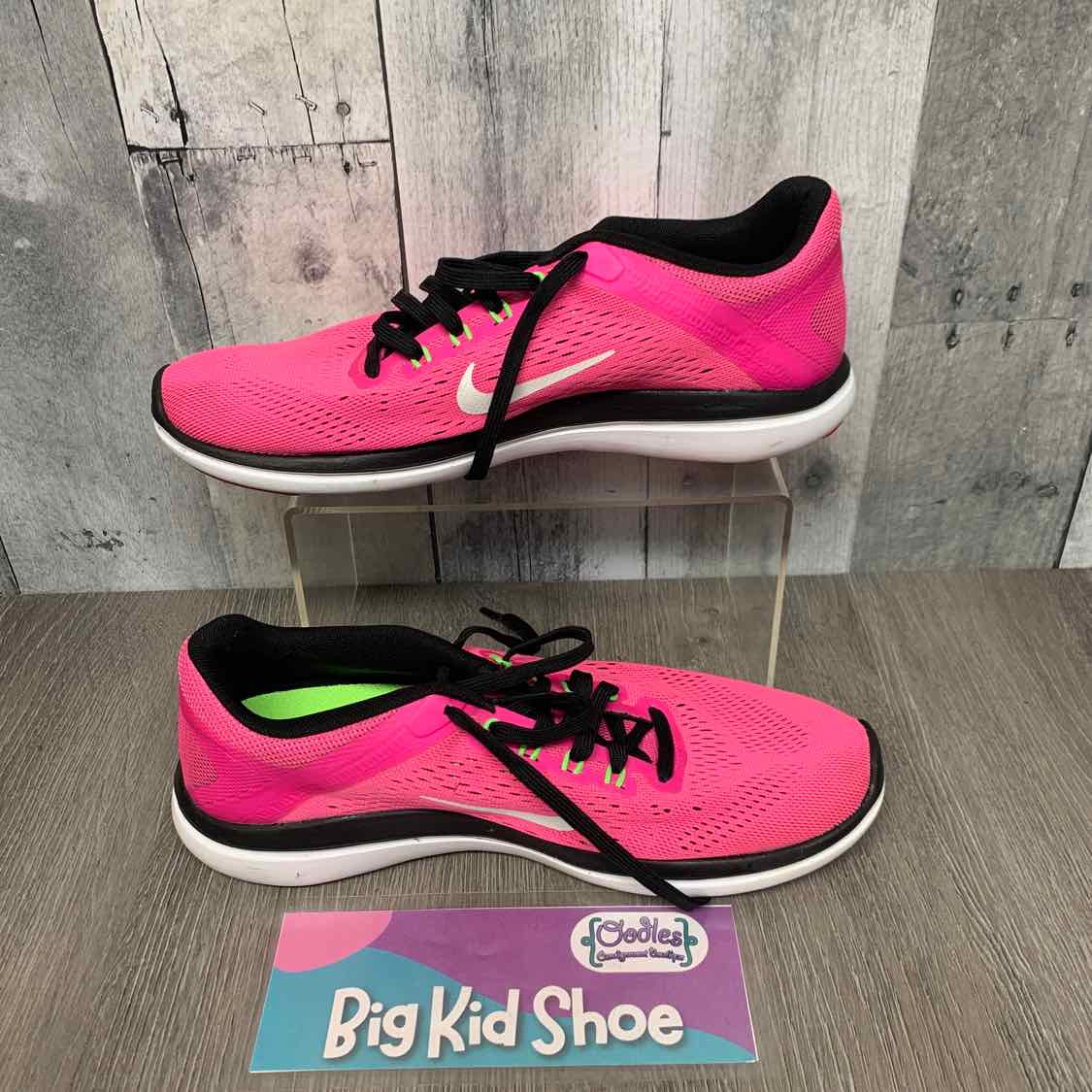 Size 7.5 Pink/Black Sport Brand Sneakers