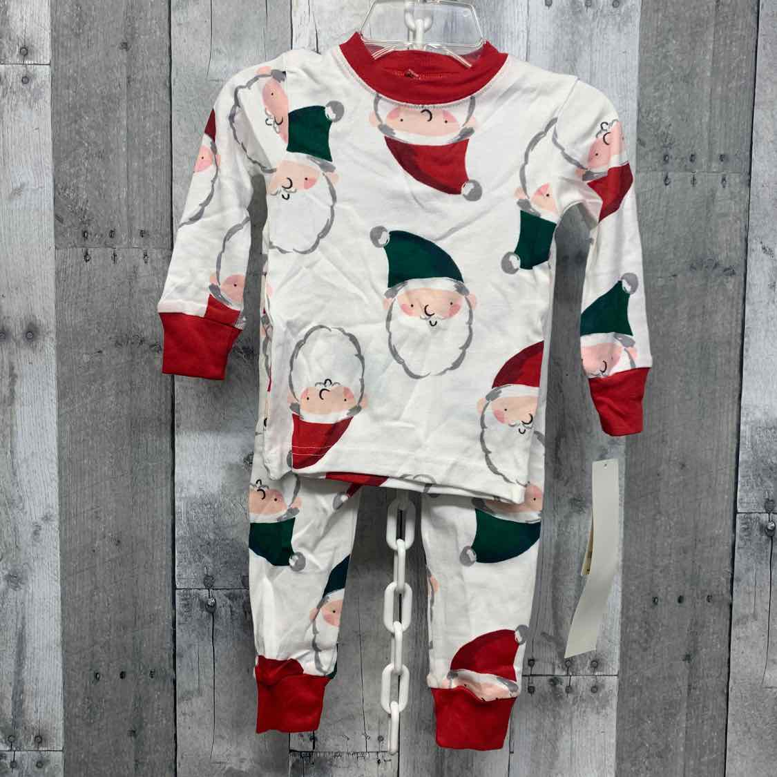 Size 12 Months White Print Carter's 2pc PJs