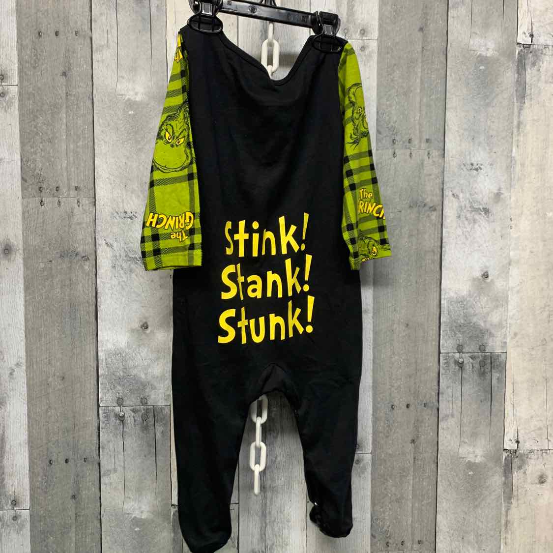 Size 24 Months Black/Green Dr Seuss Romper