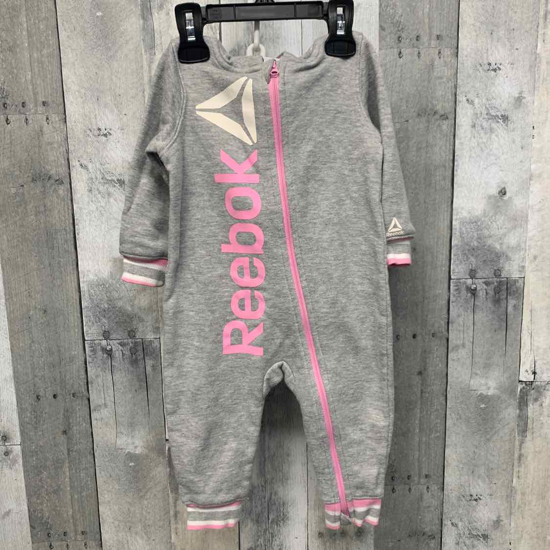 Size 12 Months Gray/Pink Reebok Light Jacket