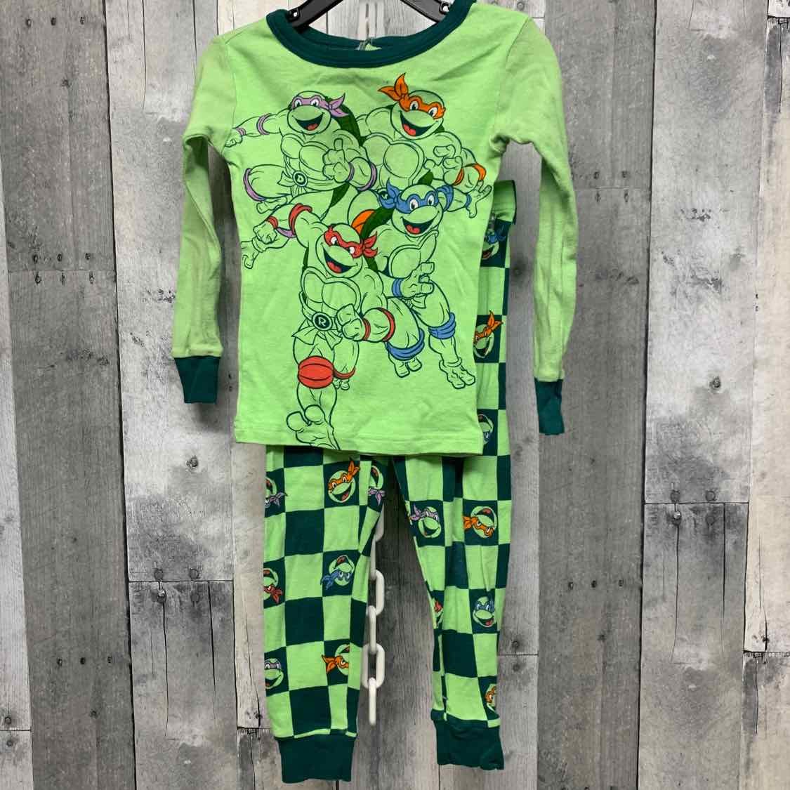 Size 3T Green Print Nickelodeon 2pc PJs