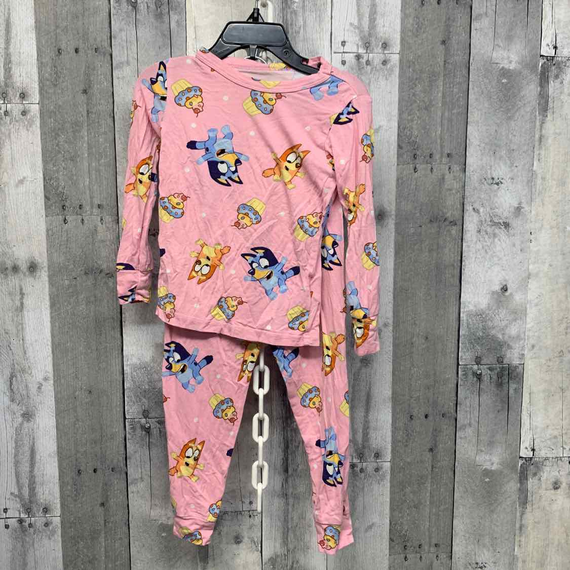 Size 4T Pink Print Disney 2pc PJs