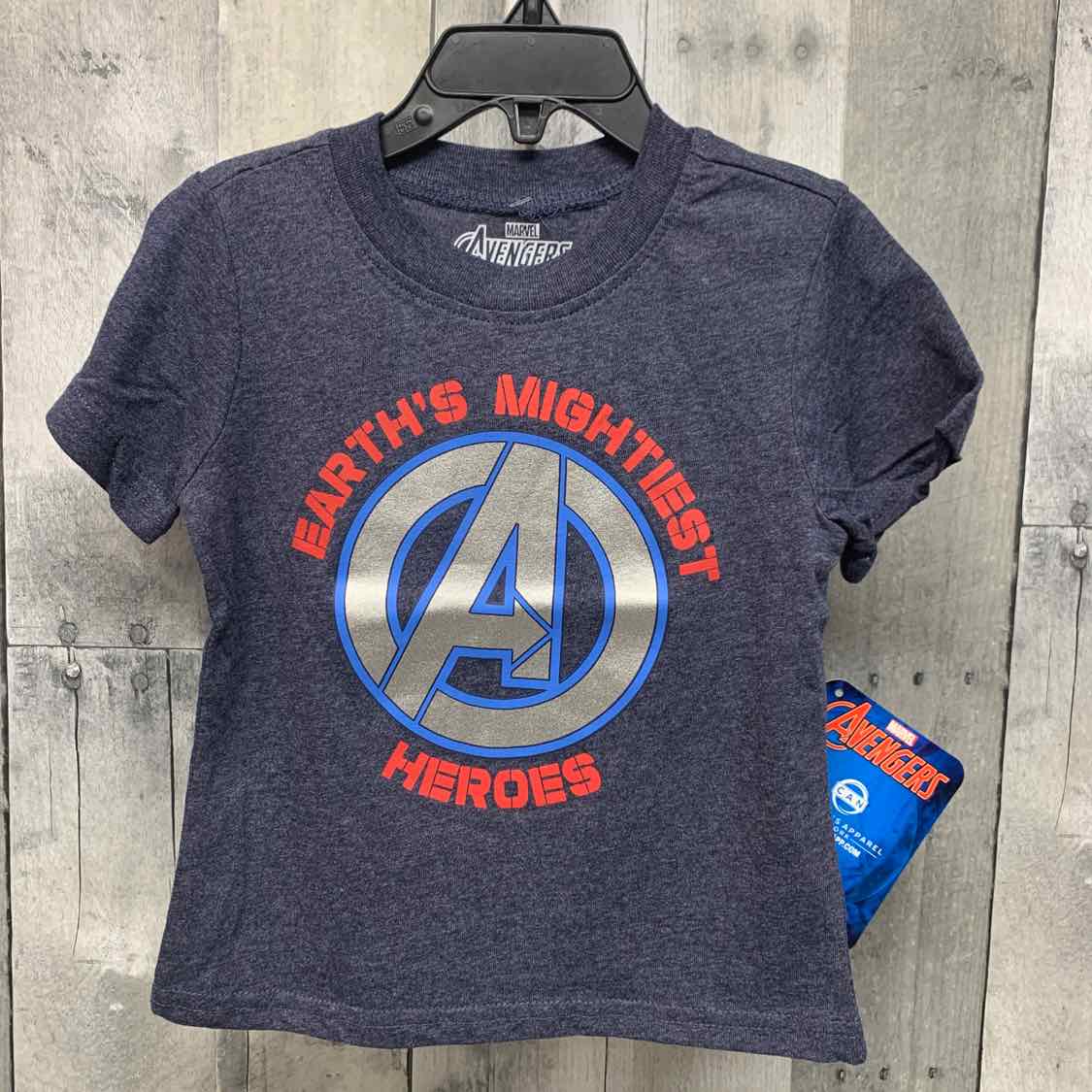 Size 3T Navy Graphic Marvel T Shirt