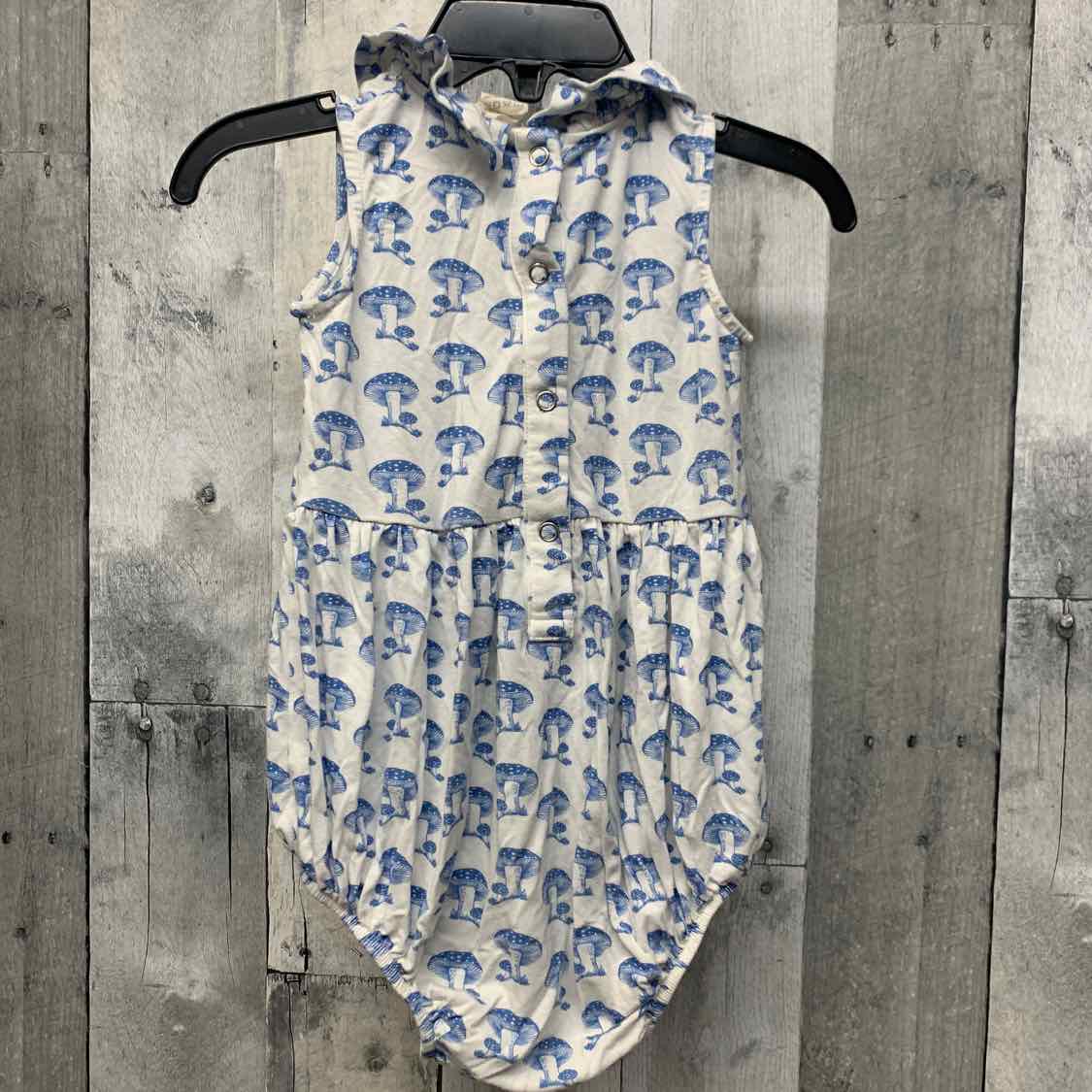 Size 12-18 Months White/Blue Kate Quinn Romper - OodlesCB