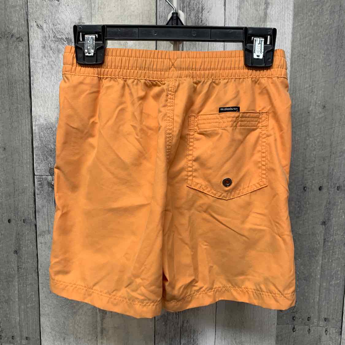 Size 7 Orange Quiksilver Swim Trunks