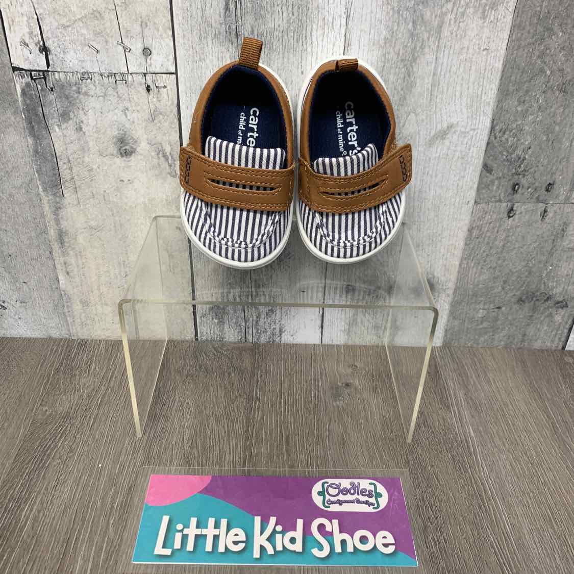 Size 2 Navy/Brown Carter's Loafers