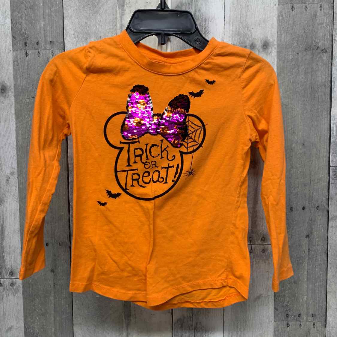 Size 6/6X Orange Disney Long Sleeve Shirt