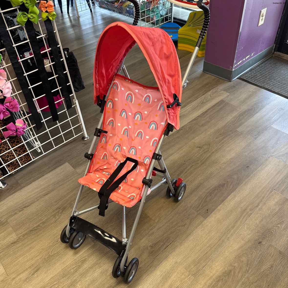 Wal Mart Pink Print Umbrella Stroller