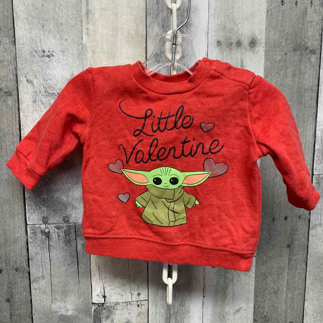 Size 3-6 Months Red Star Wars Long Sleeve Shirt