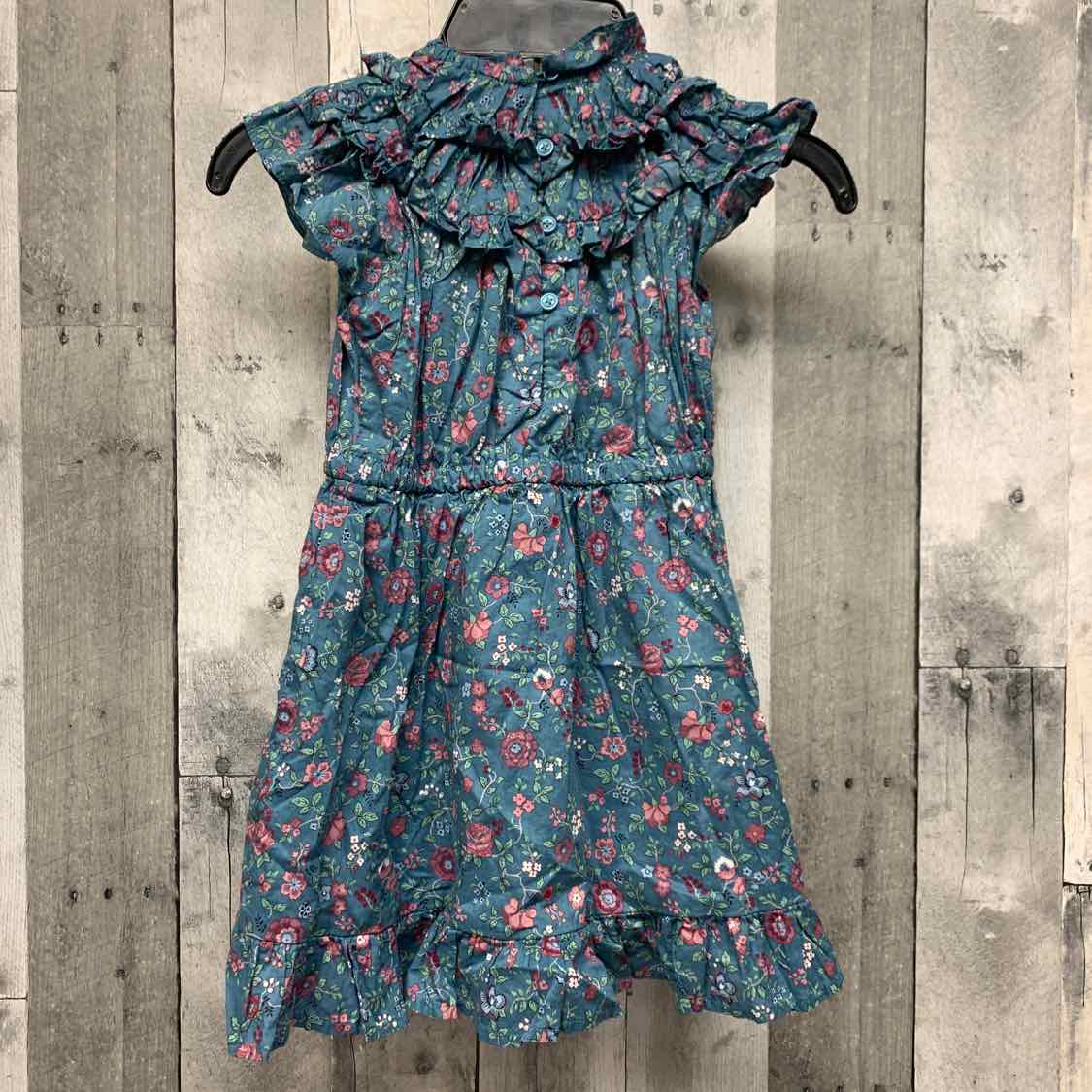 Size 4 Blue Floral Print Janie & Jack Dress
